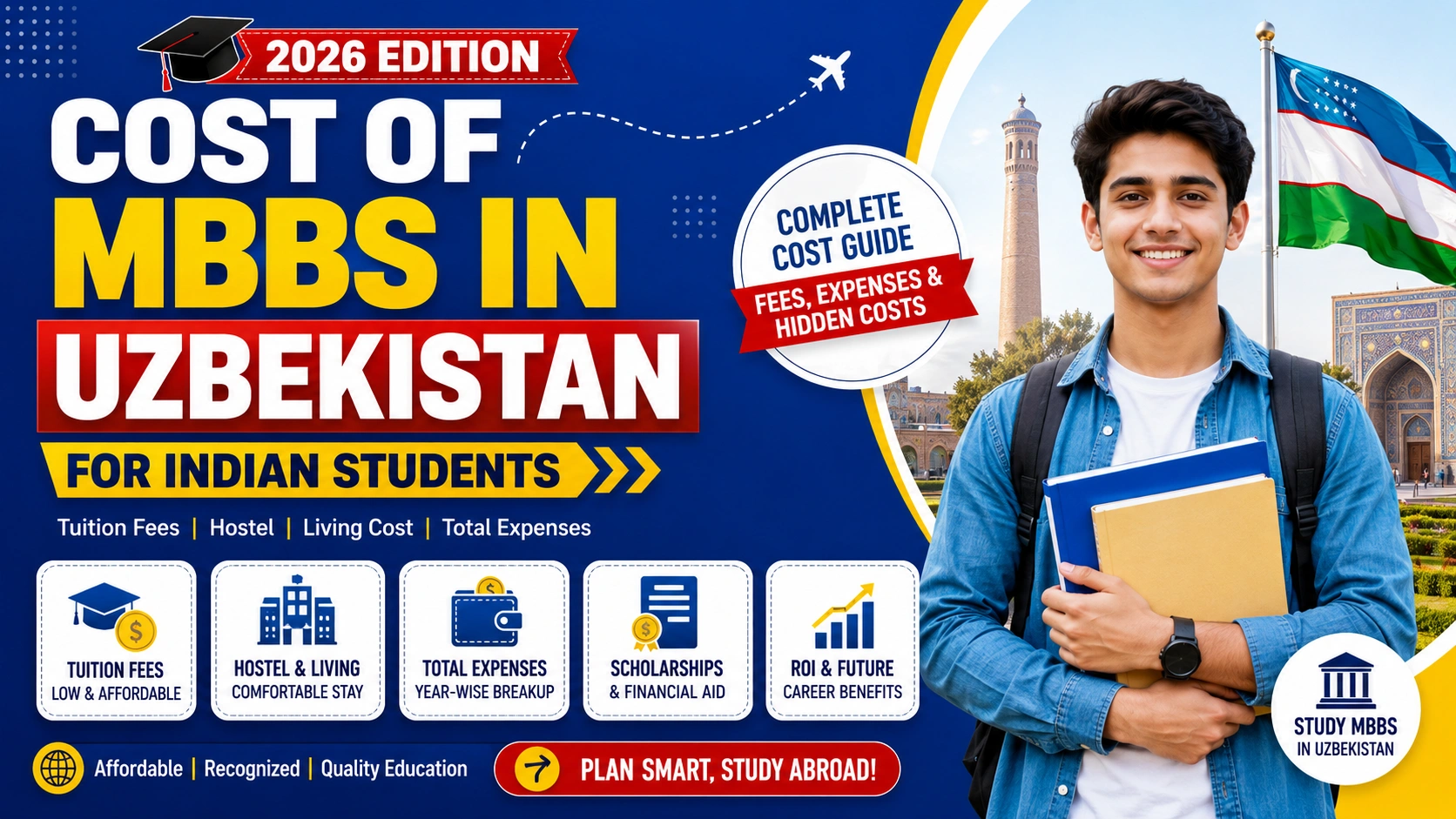 Cost of MBBS in Uzbekistan for Indian Students, 2026 edition